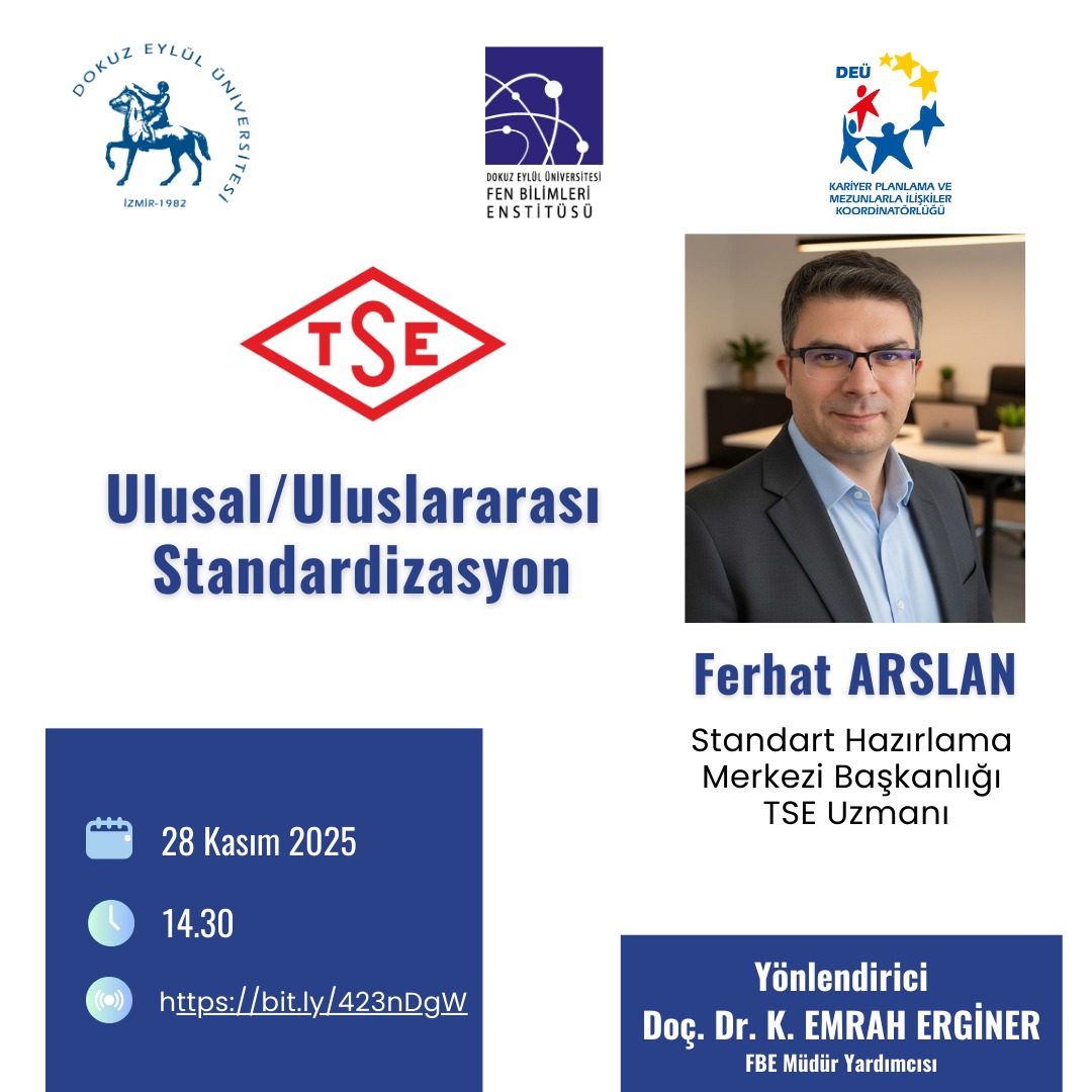 TSE Ulusal/Uluslararası Standardizasyon TSE Ulusal/Uluslararası Standardizasyon