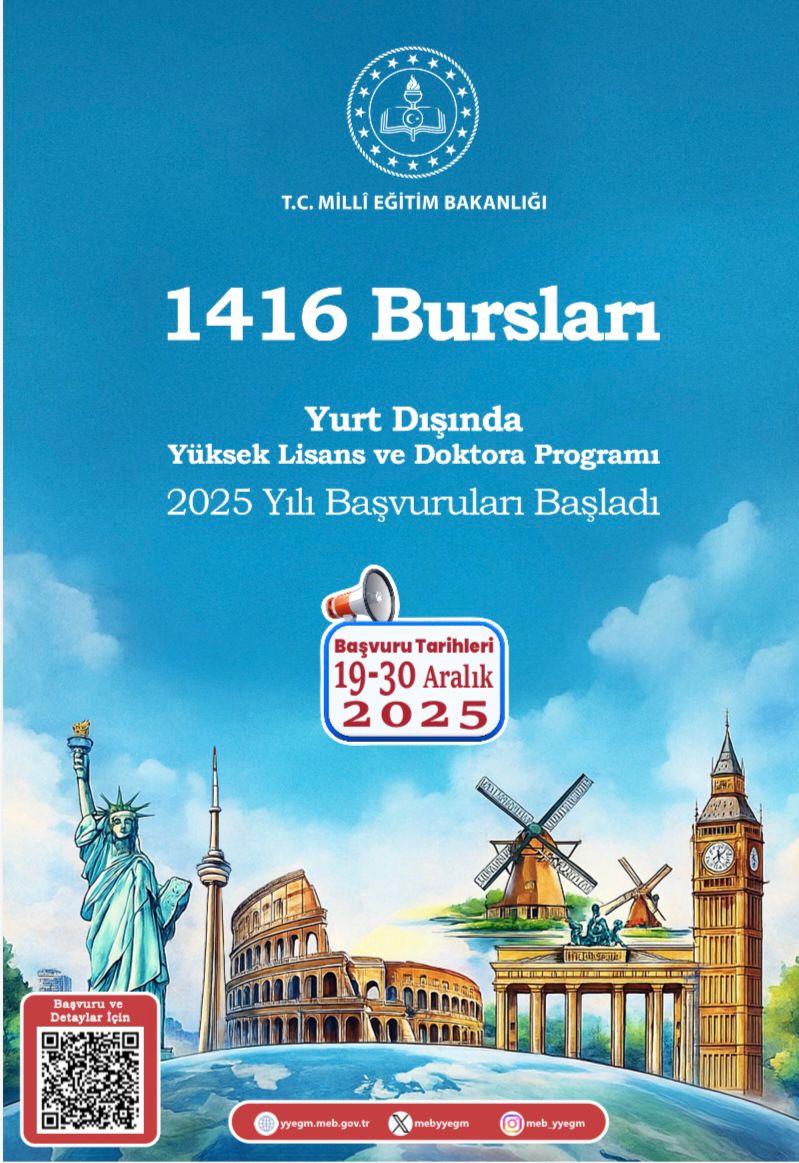 2025 Yılı 1416 Bursları Başvuru ve Tercih Kılavuzu