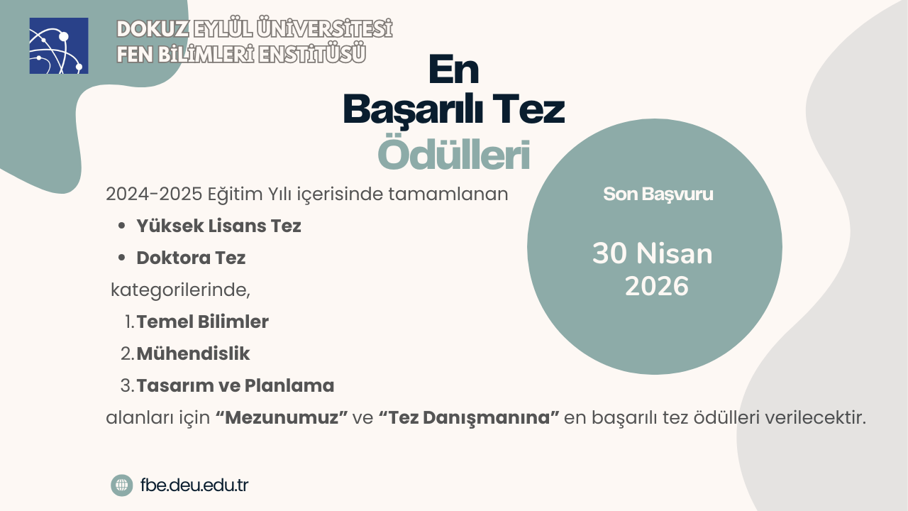 En Başarılı Tez Ödülleri En Başarılı Tez Ödülleri