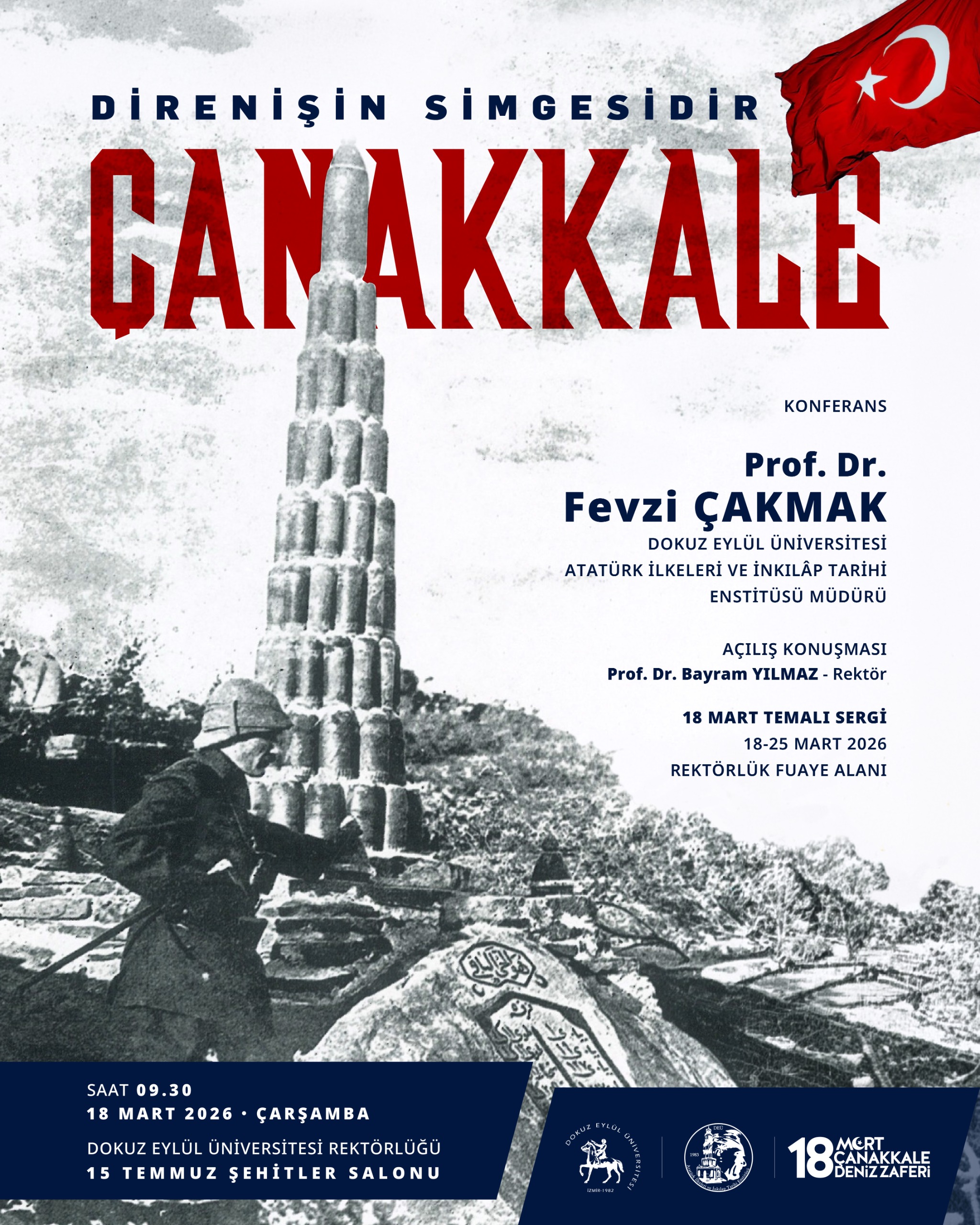 "Direnişin Simgesidir Çanakkale" Başlıklı Konferans ve 18 Mart Temalı Sergi