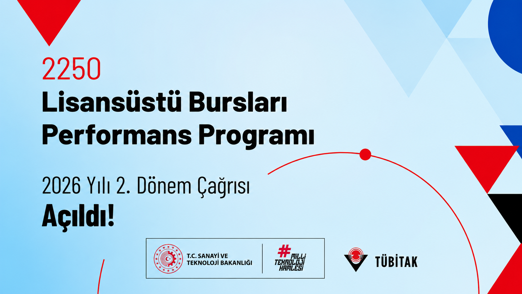 BİDEB 2250–Lisansüstü Bursları Performans Programı 2026 Yılı 2. Dönem Çağrısı